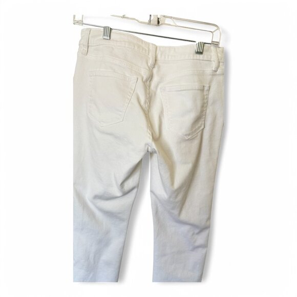 a.n.a. Petite WHITE JEANS Size 28/6Petite Skinny Ankle Stretch Denim Mid-Rise - Picture 7 of 11